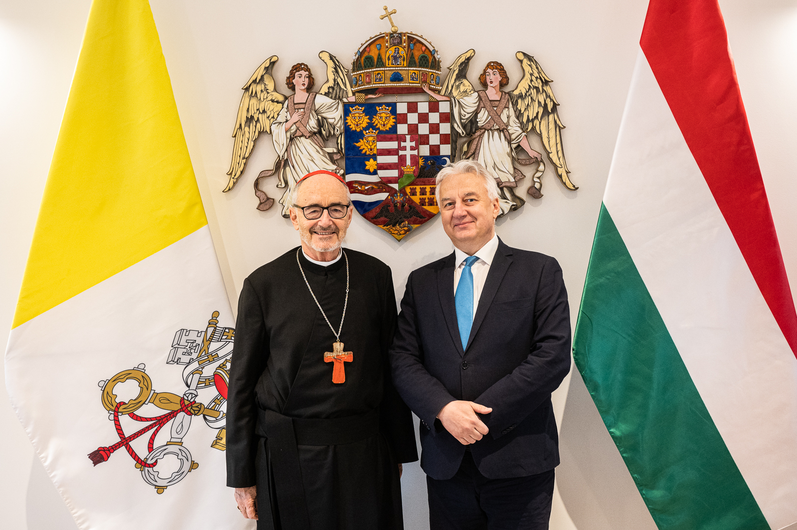 Semjén Zsolt Ferenc pápa küldöttjet fogadta