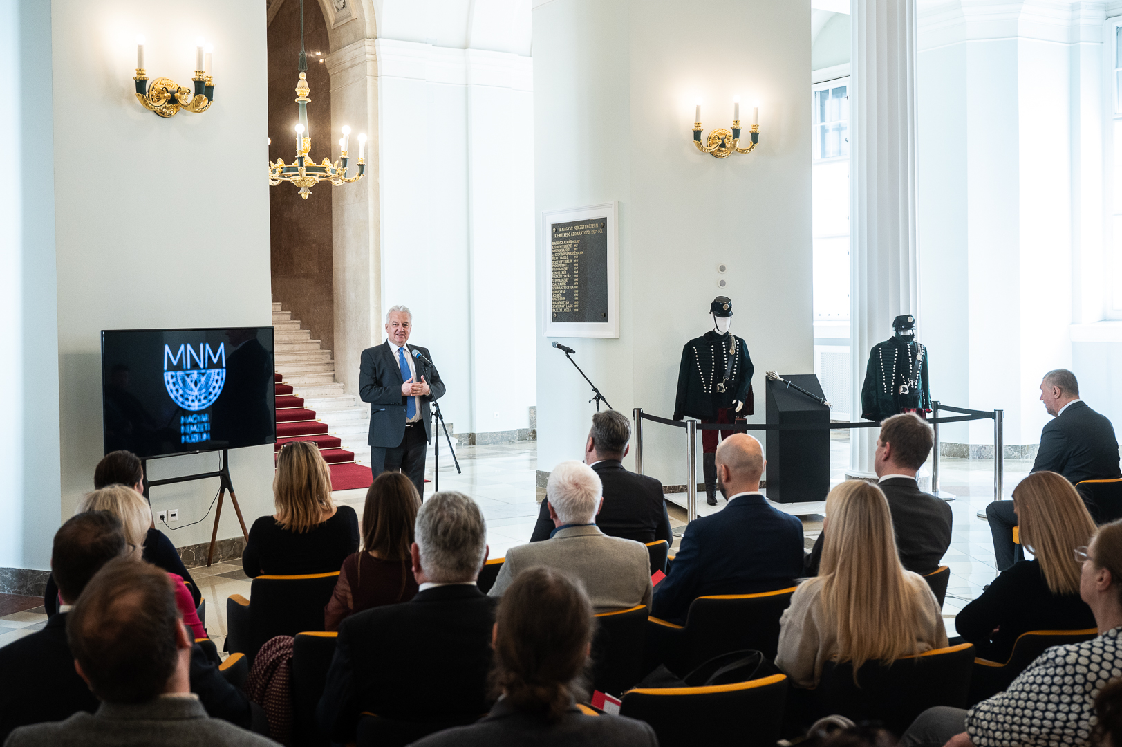 Semjén Zsolt  a Nemzeti Múzeumban