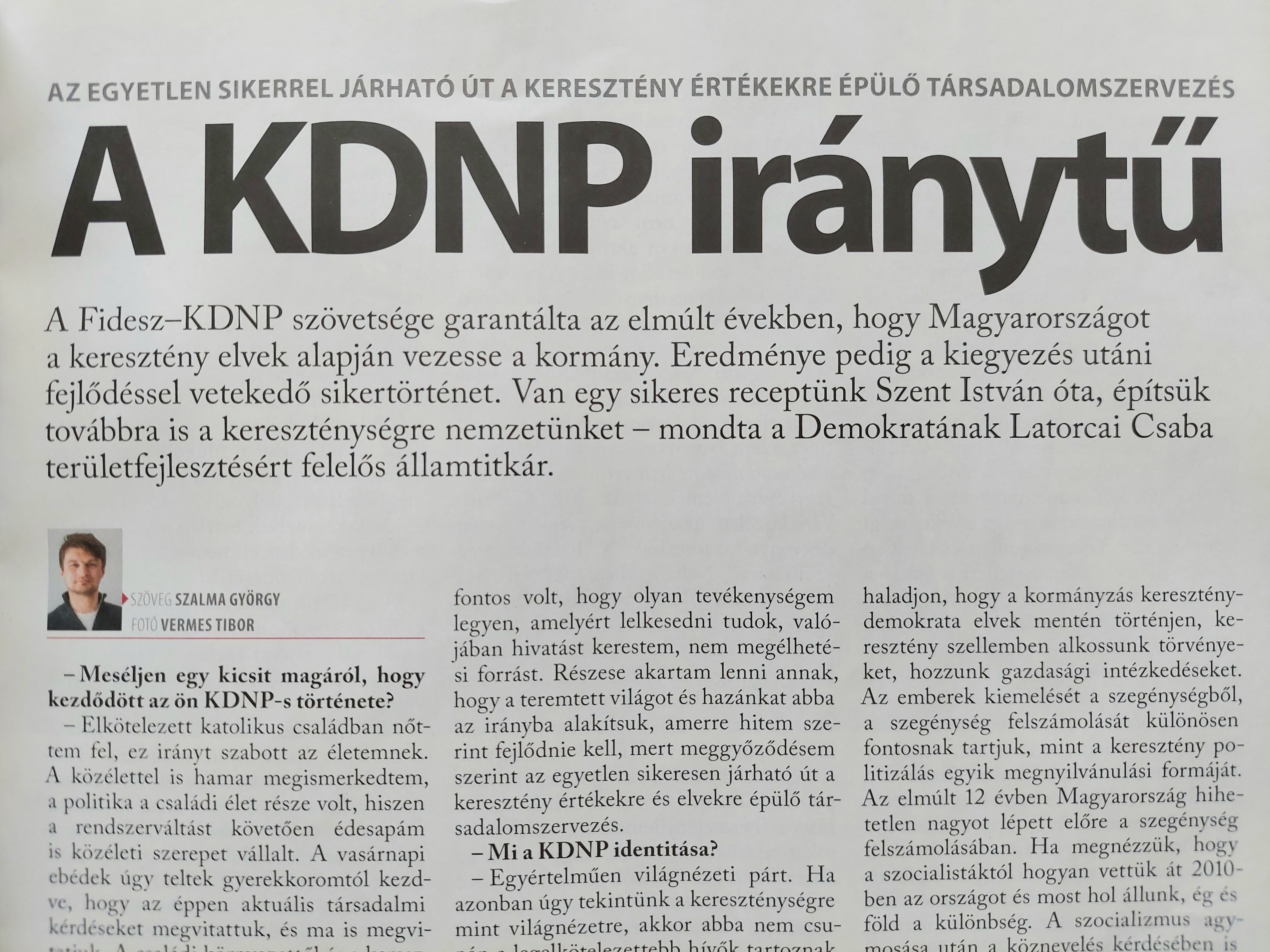 A Demokrata interjúja Latorcai Csabával