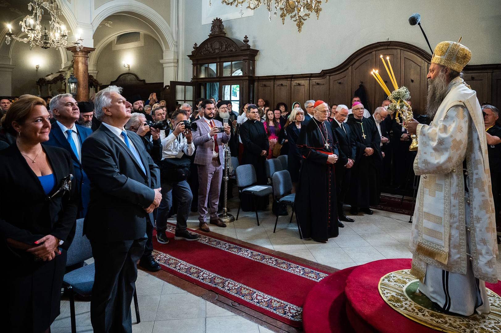 Szerb pátriárka látogatása Szentendrén