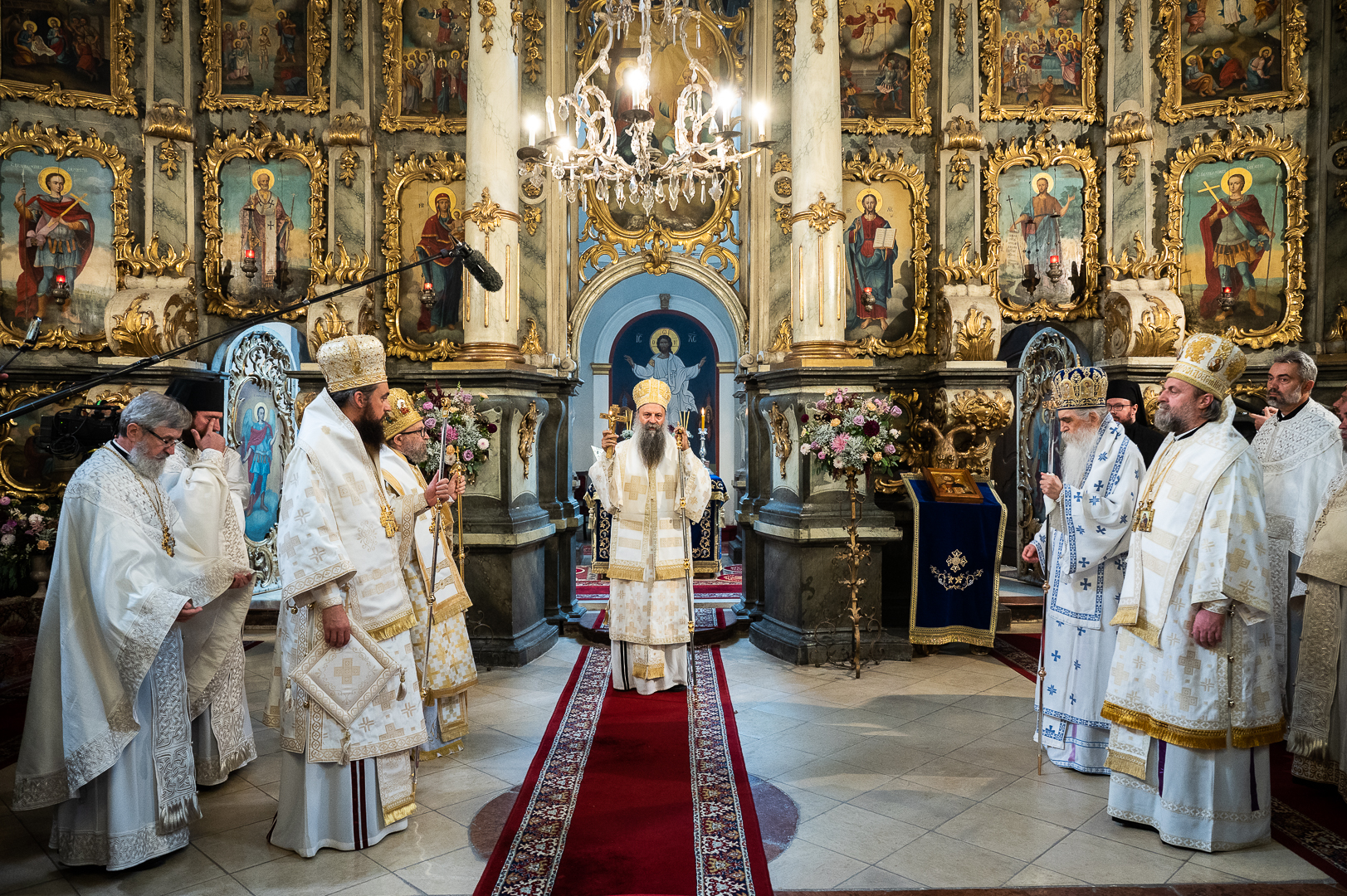 Szerb pátriárka látogatása Szentendrén