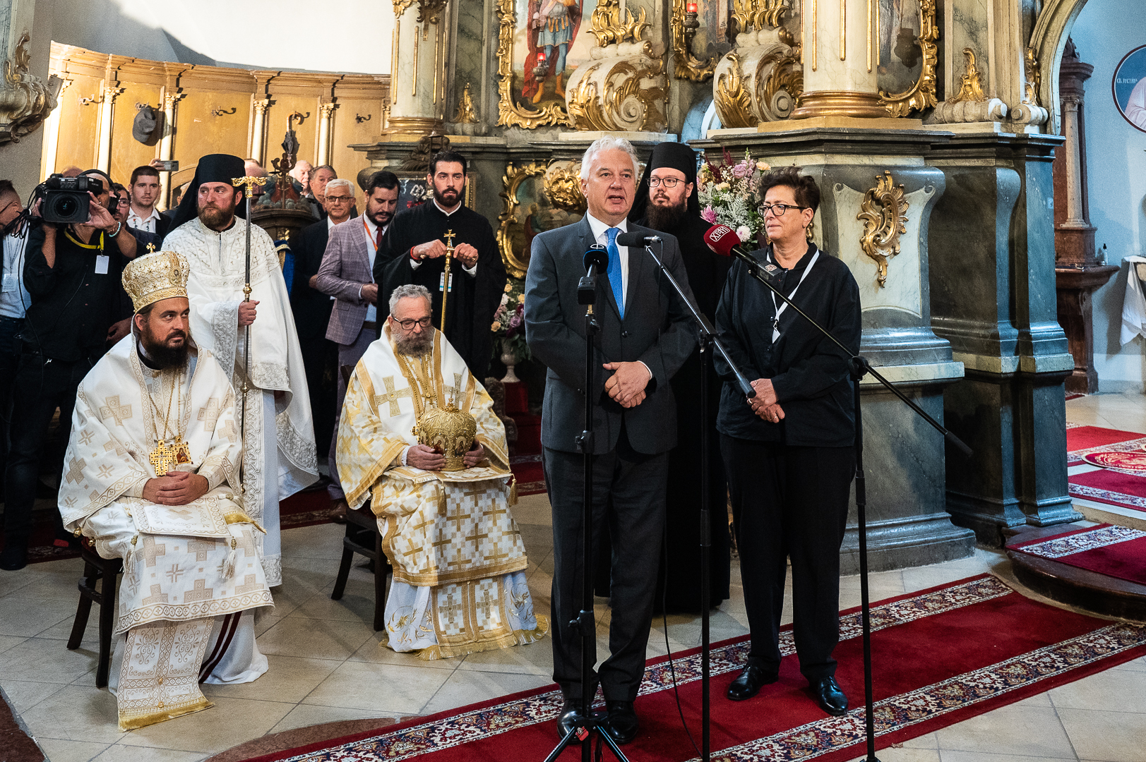 Szerb pátriárka látogatása Szentendrén