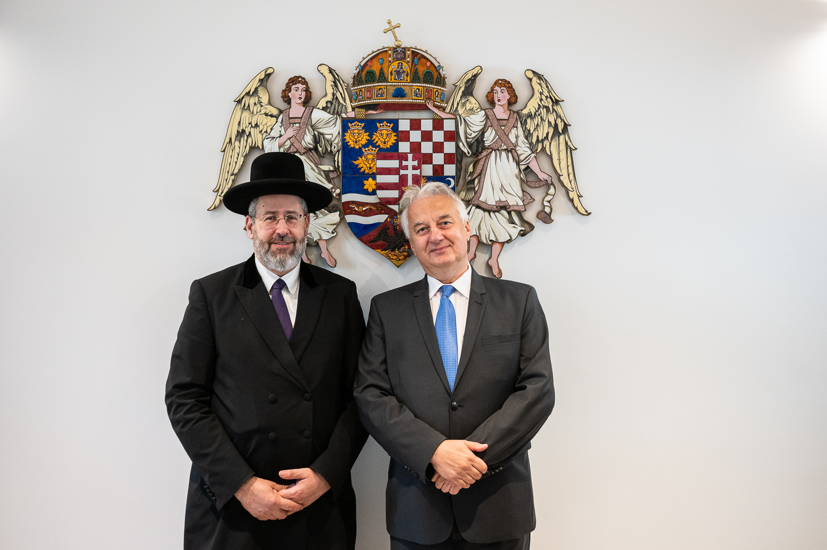 David Lau, Izrael főrabbija és Semjén Zsolt miniszterelnök-helyettes