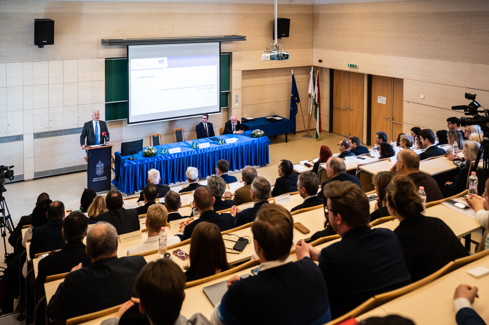 Semjén Zsolt az Óbudai Egyetemen