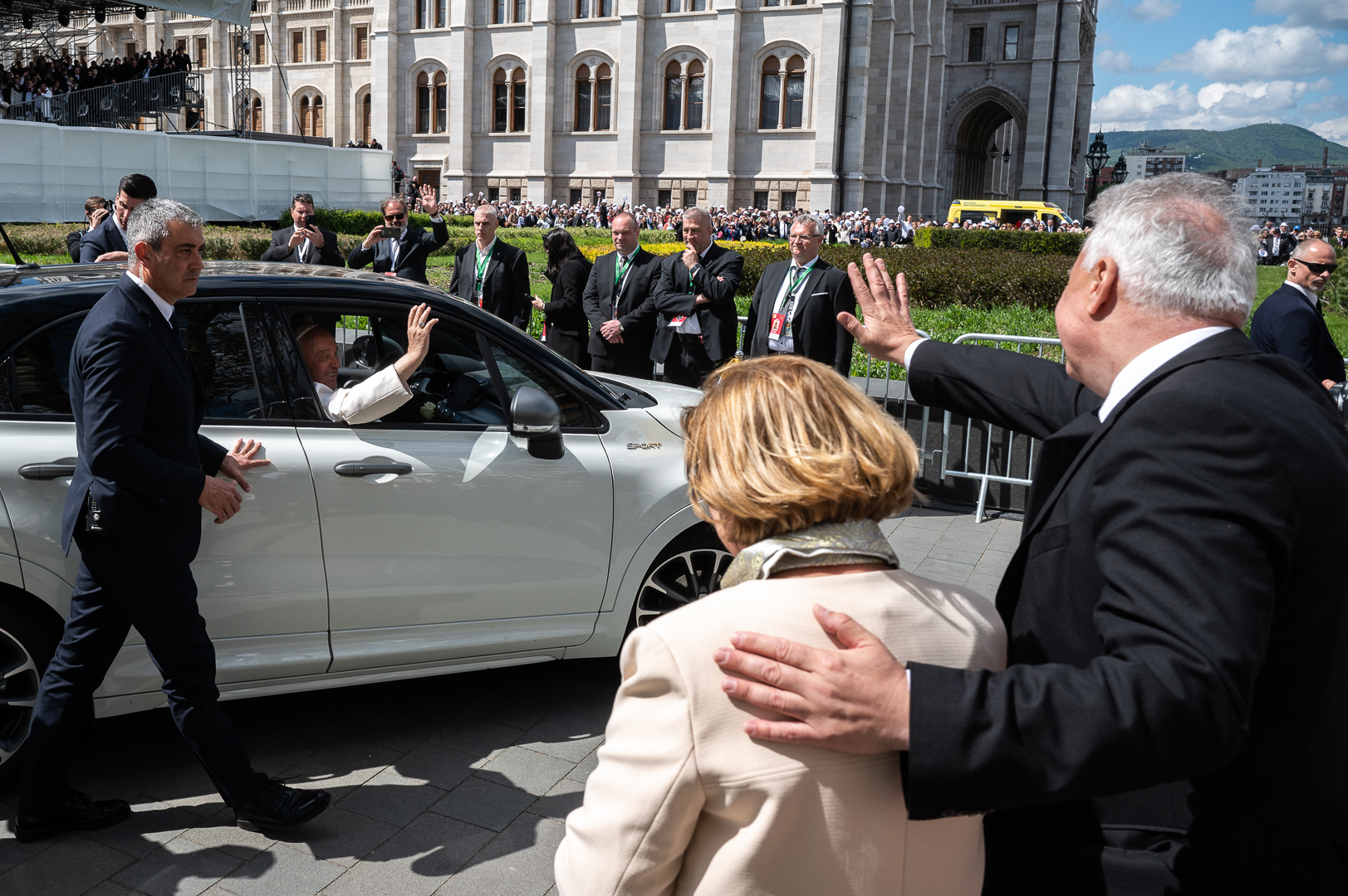 Ferenc pápa miséjén, Budapest, 2023. április