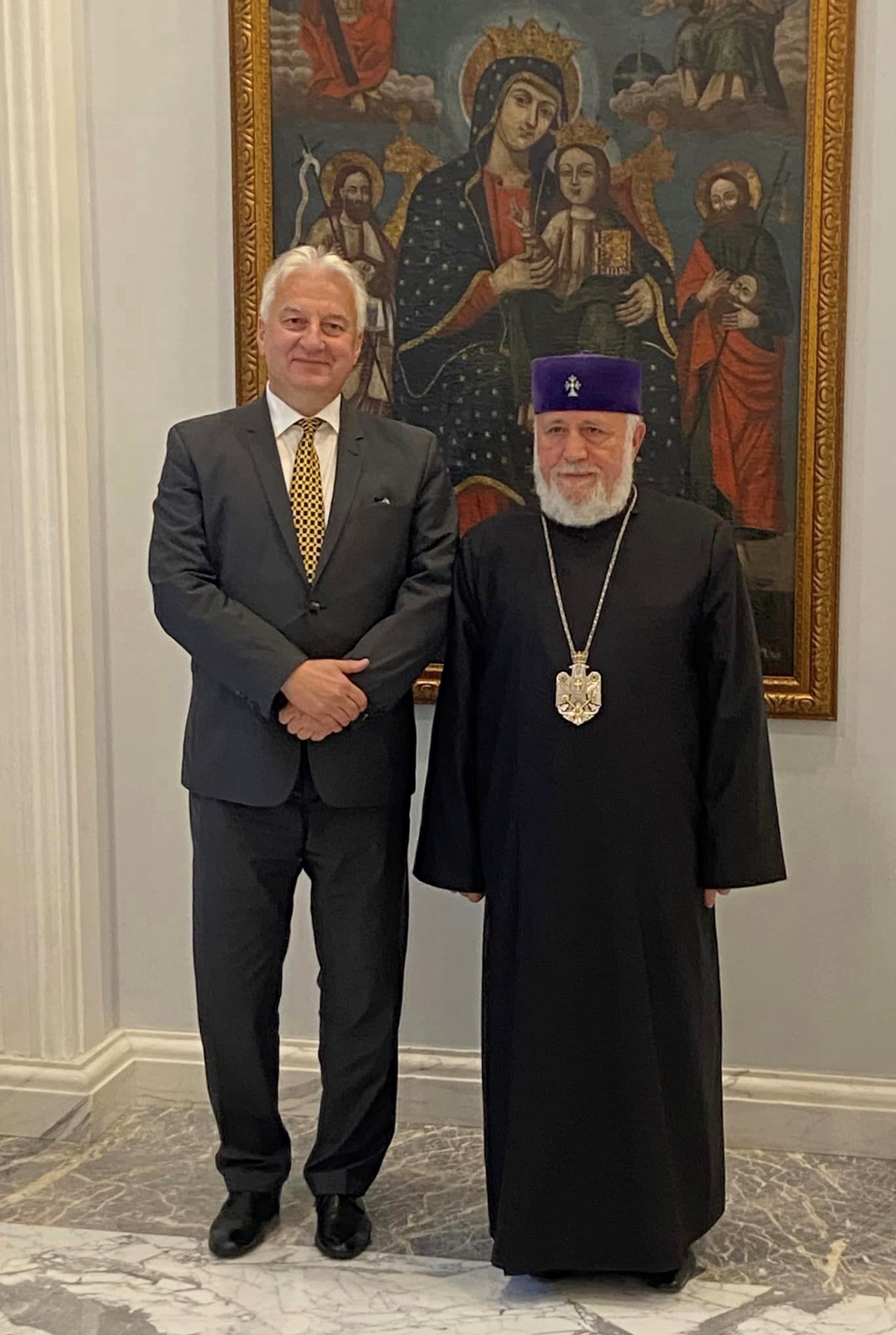 Semjén Zsolt az örmény pátriárkával