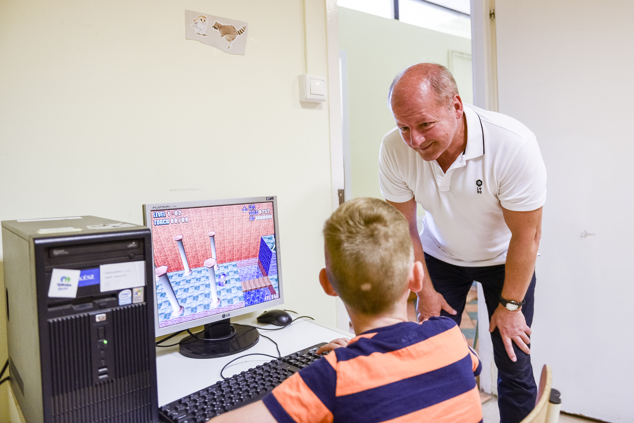 Simicskó István a kamaraerdei ifjúsági táborban