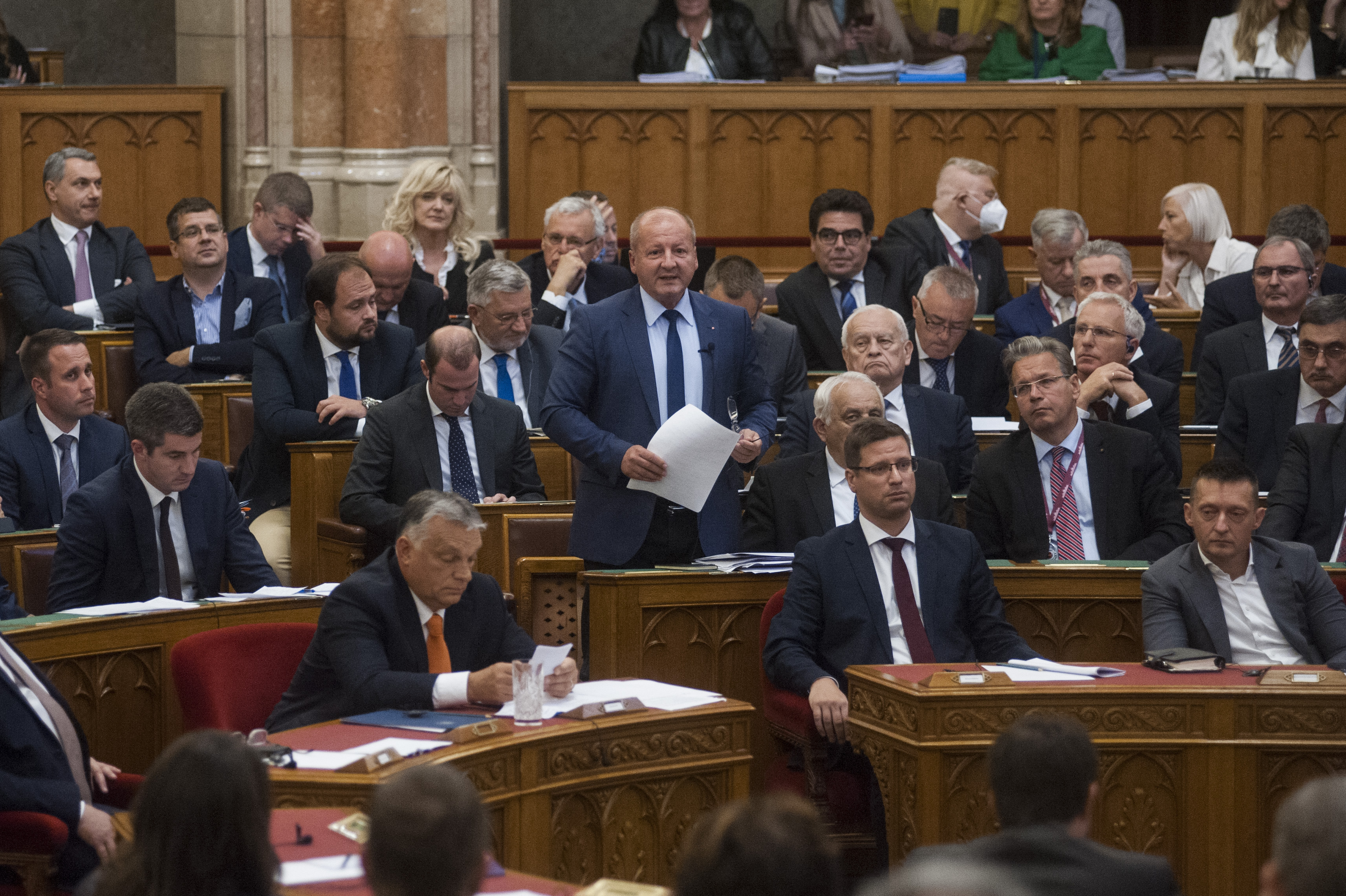 Simicskó István az országgyűlés 2021. szeptember 20-i ülésén - Kép: OGY /Pólya Dávid