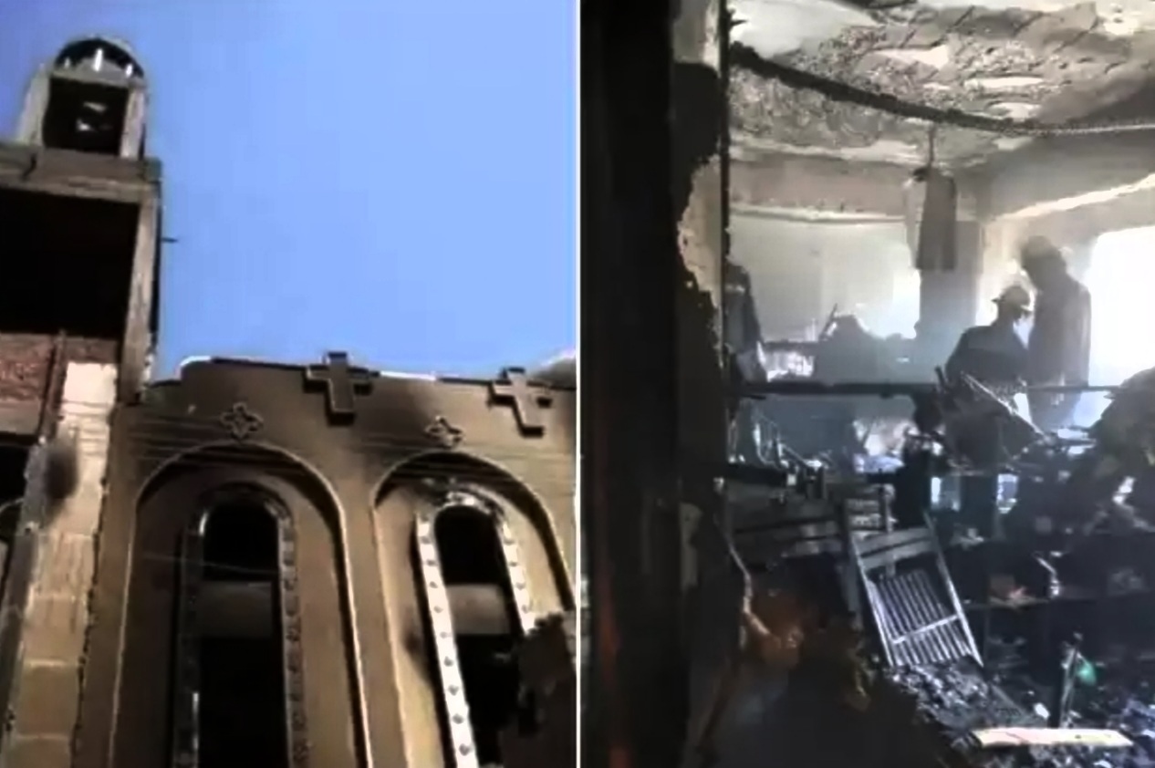 Kopt tragédia, tűz a templomban