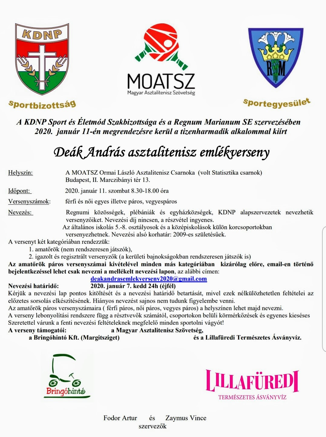 Deák András Emlékverseny
