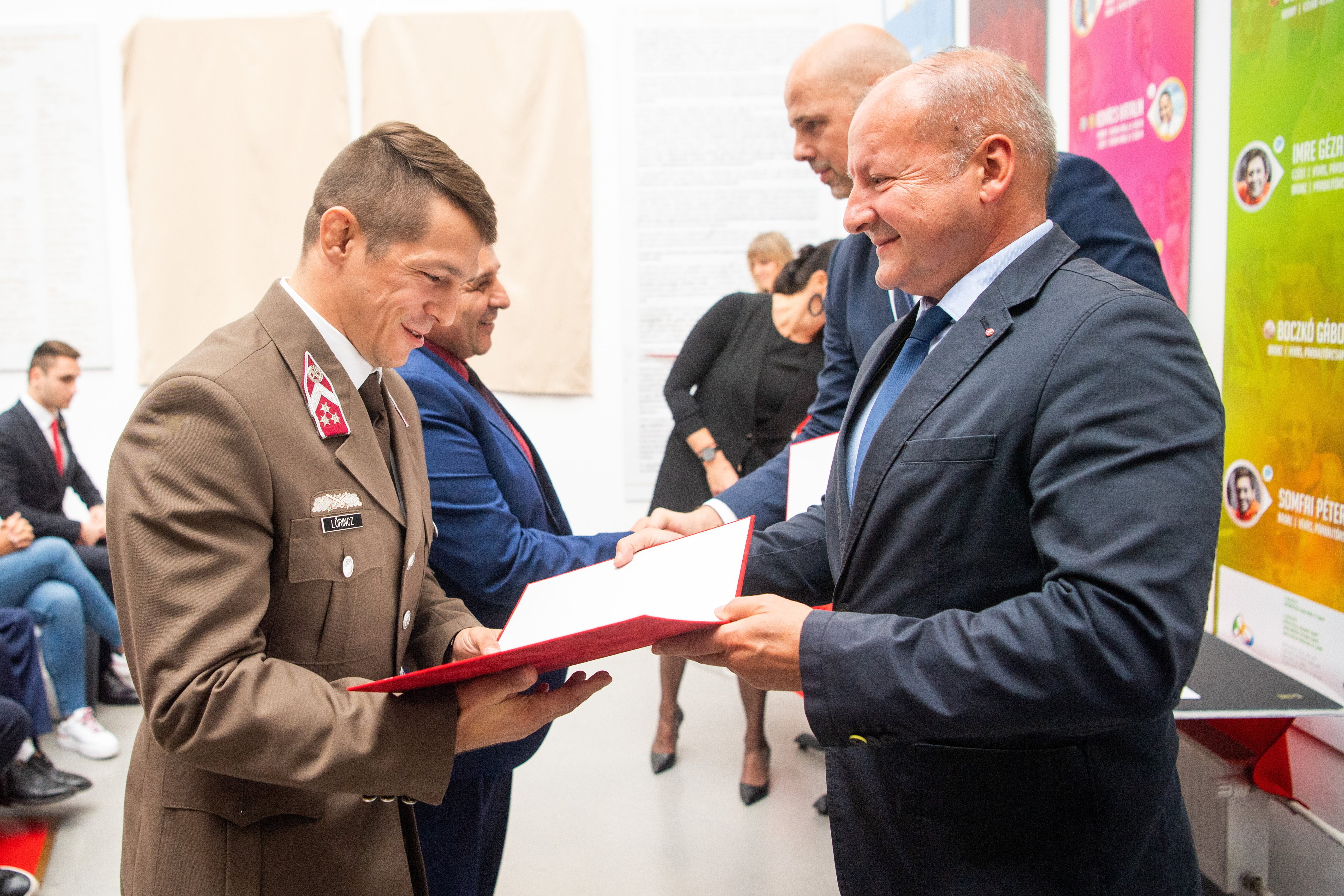 Honvéd olimpikonok köszöntése