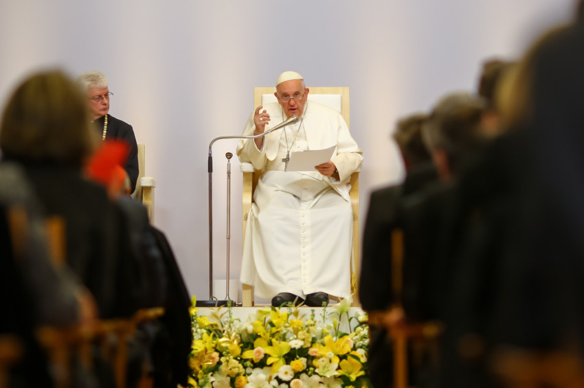 Ferenc pápa a PPKE-n