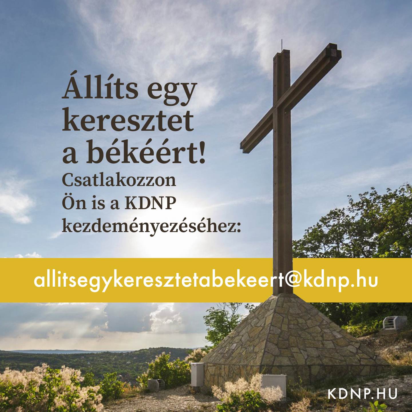 Keresztet a békéért
